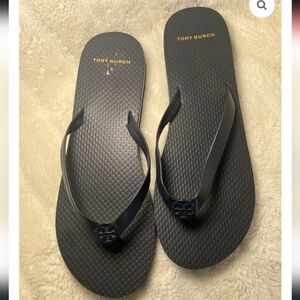 Tory Burch Men's Navy Flip Flops
